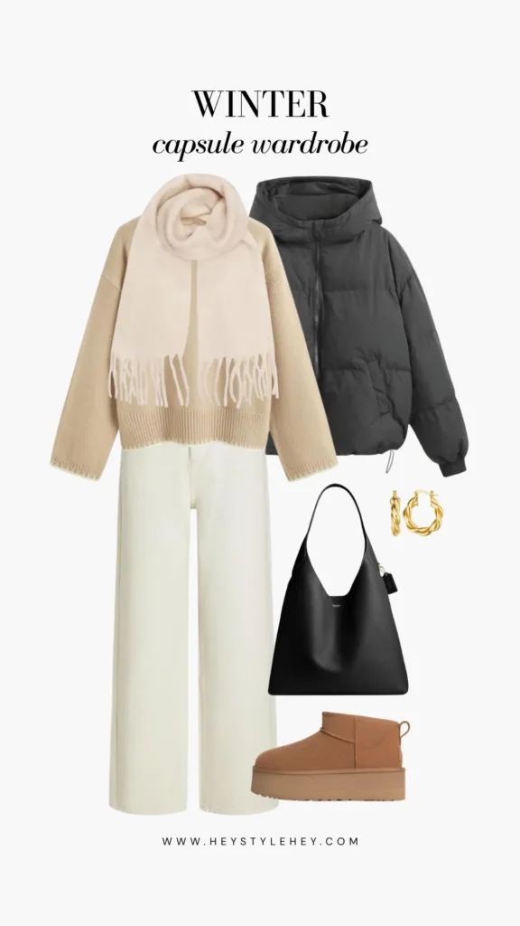 winter capsule wardrobe: outfit ideas