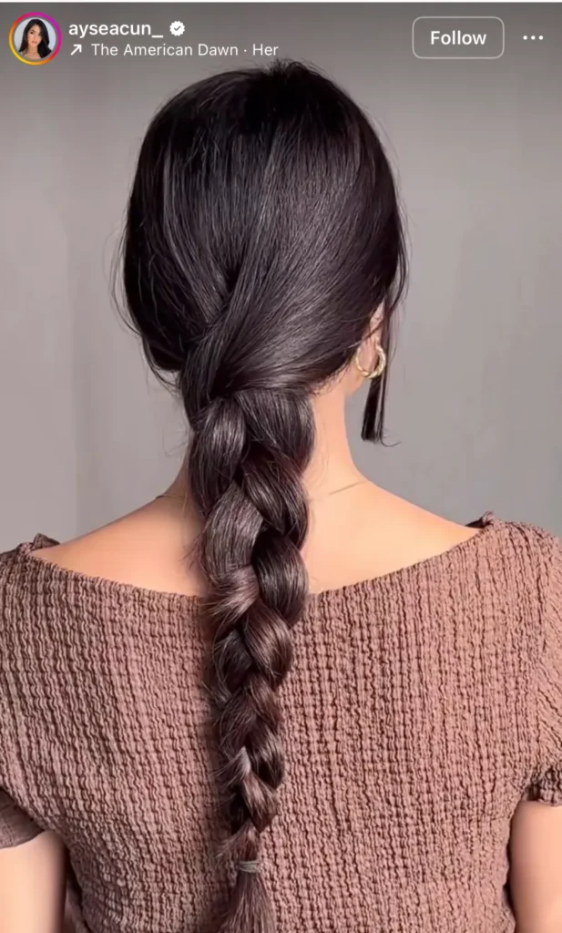 winter hair braid ideas