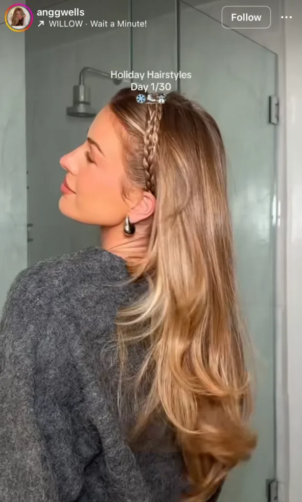 winter hair braid ideas