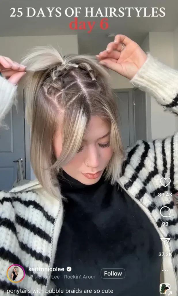 winter hair braid ideas