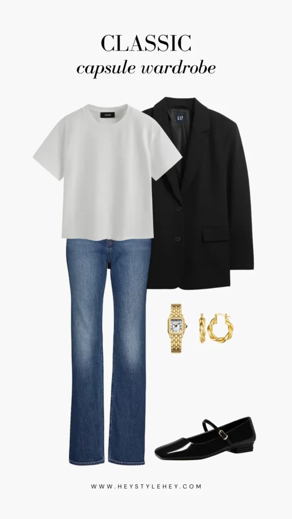 classic capsule wardrobe outfit ideas