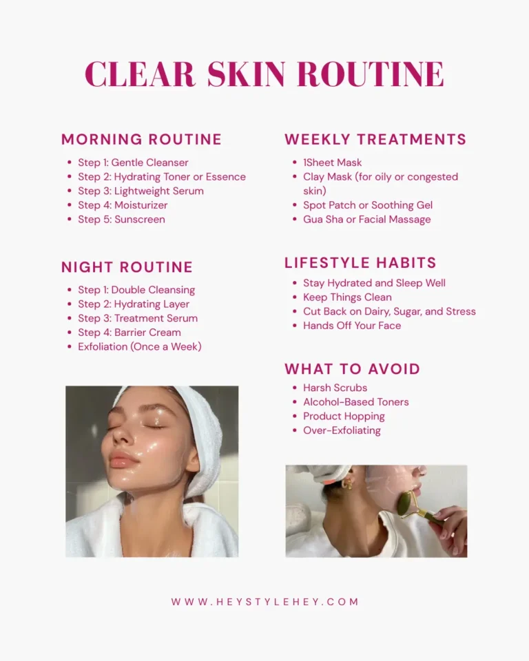 clear skin routine