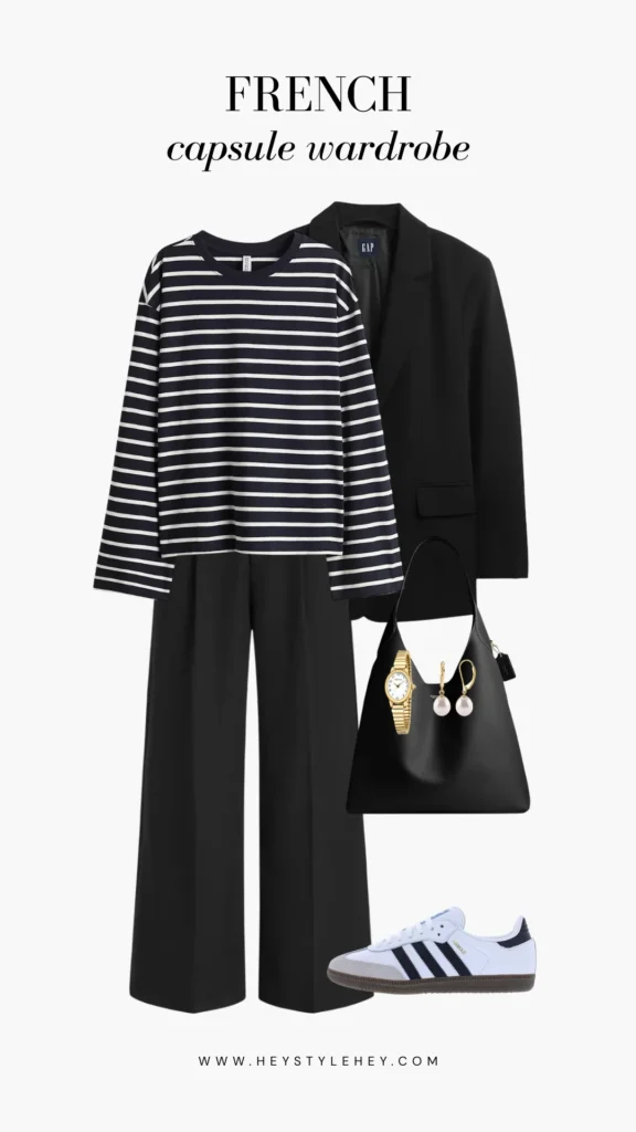 French capsule wardrobe outfit ideas