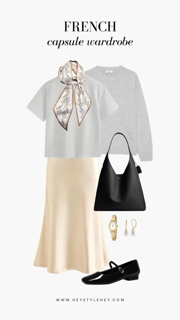 French capsule wardrobe outfit ideas