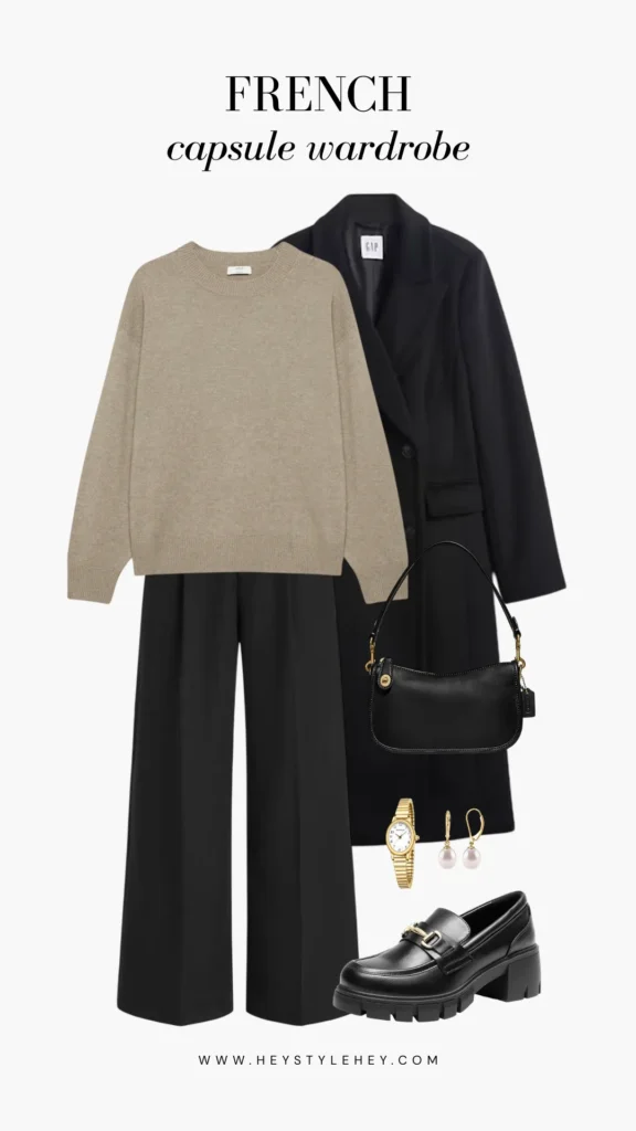 French capsule wardrobe outfit ideas