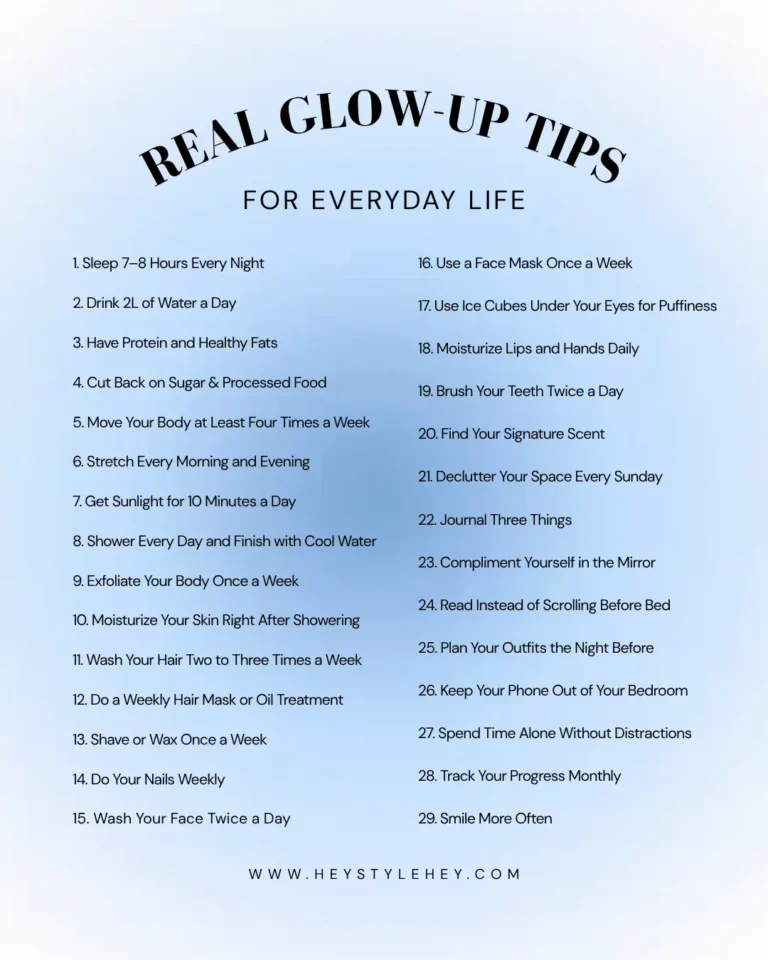 glow up tips