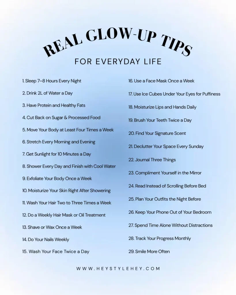 glow up tips