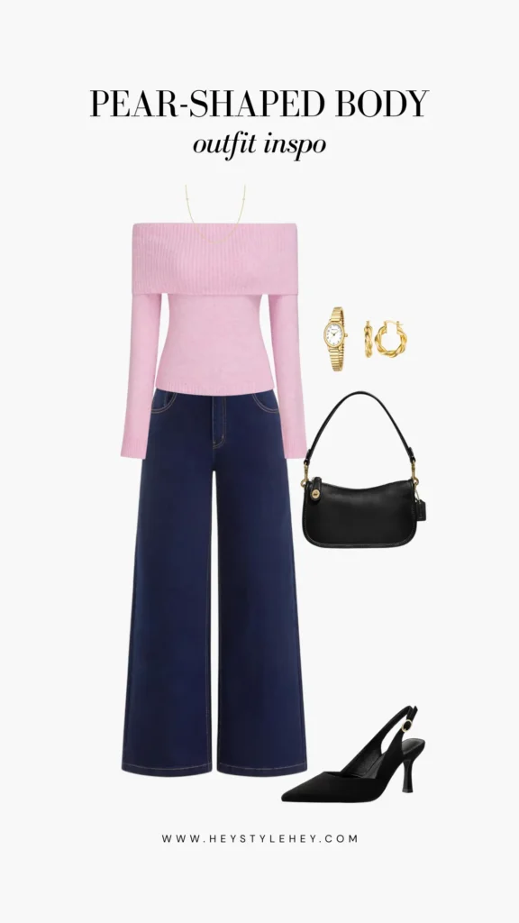 how to dress for a pear shaped body