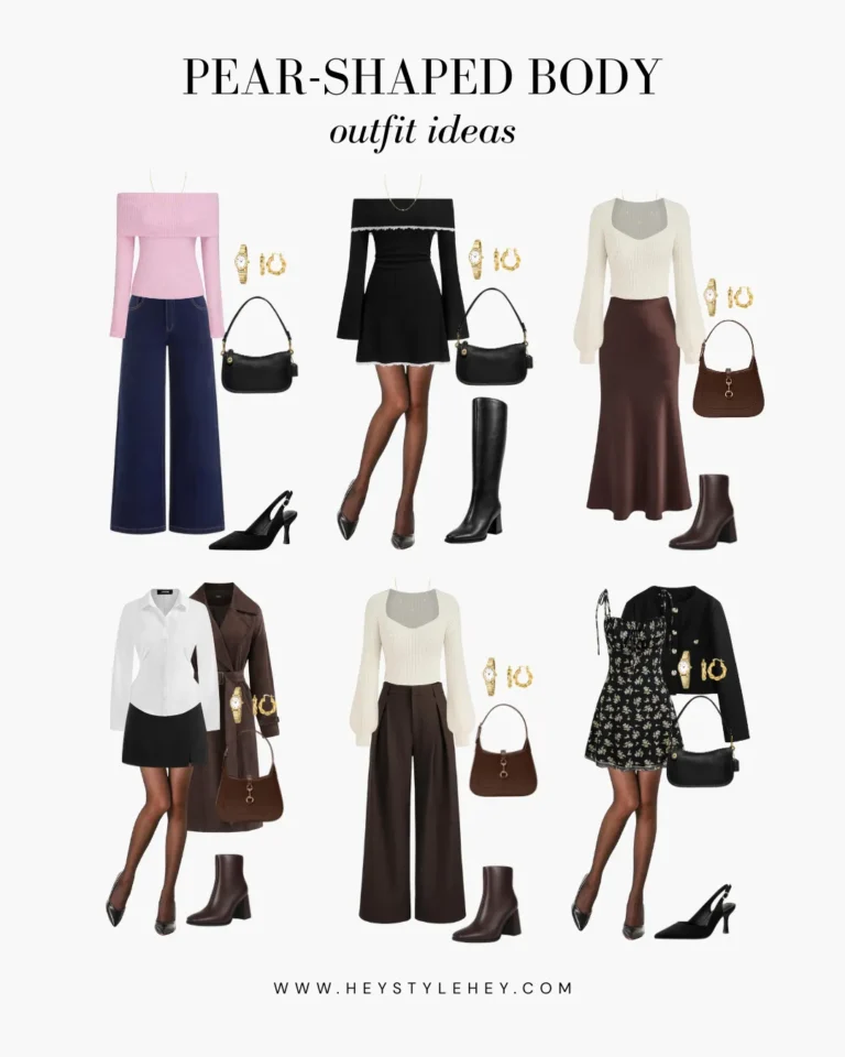 how to dress for a pear shaped body