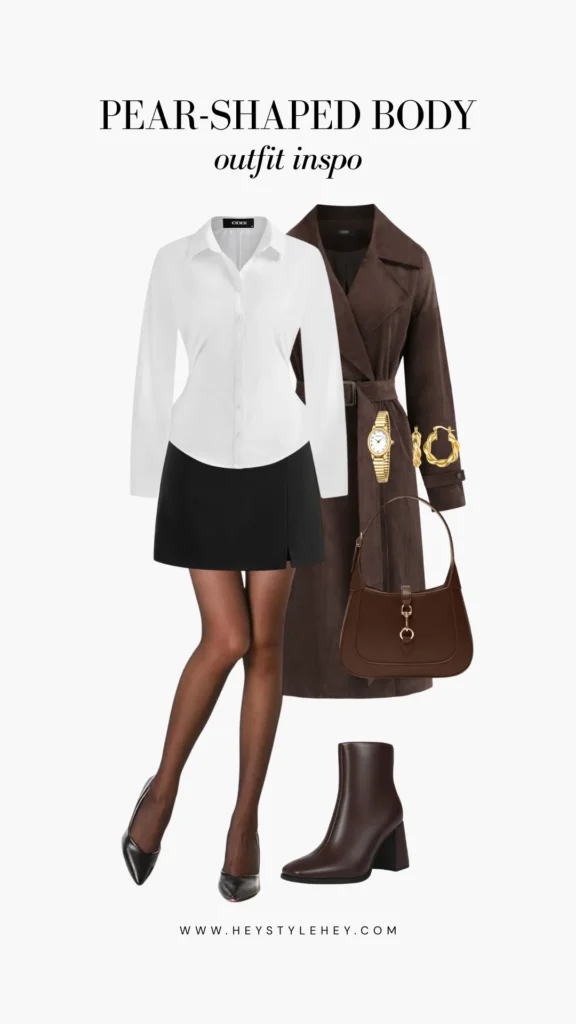 how to dress for a pear shaped body