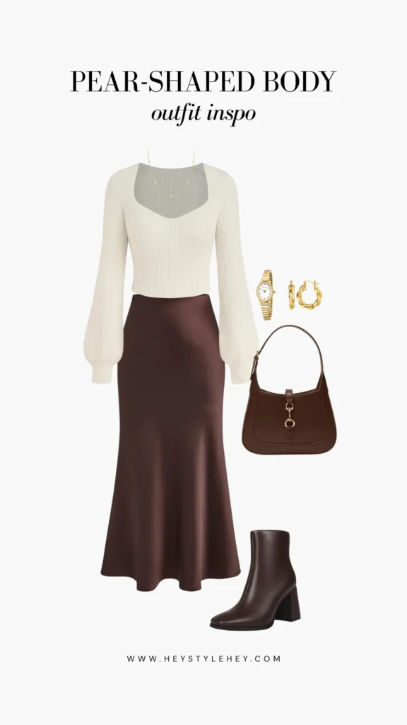 how to dress for a pear shaped body