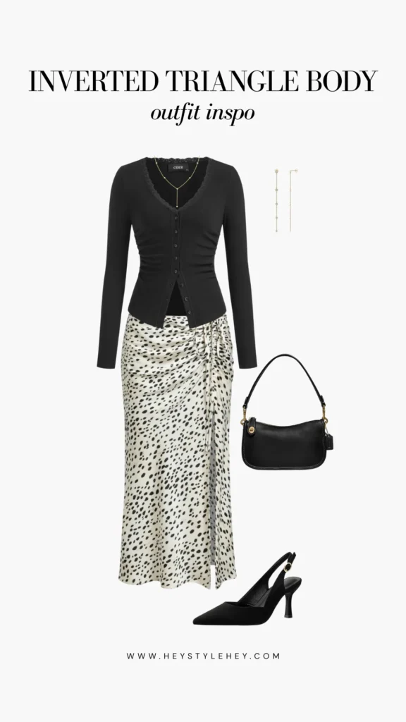 how to dress for an inverted triangle body shape
