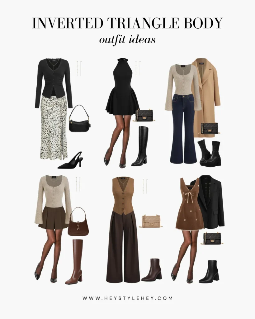 how to dress for an inverted triangle body