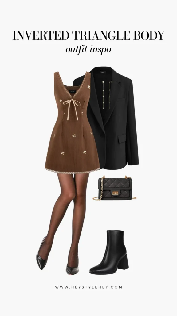 how to dress for an inverted triangle body shape