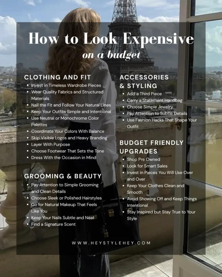 how to look expensive on a budget