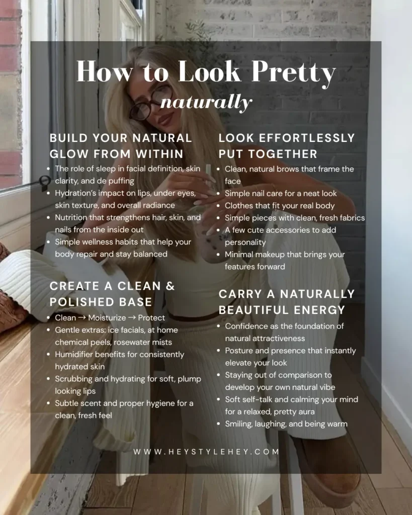 how to look pretty naturally