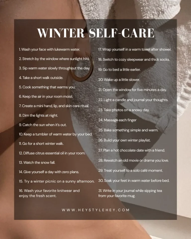35 Winter Self-Care Ideas for When You’re Tired, Frozen & Over Everything
