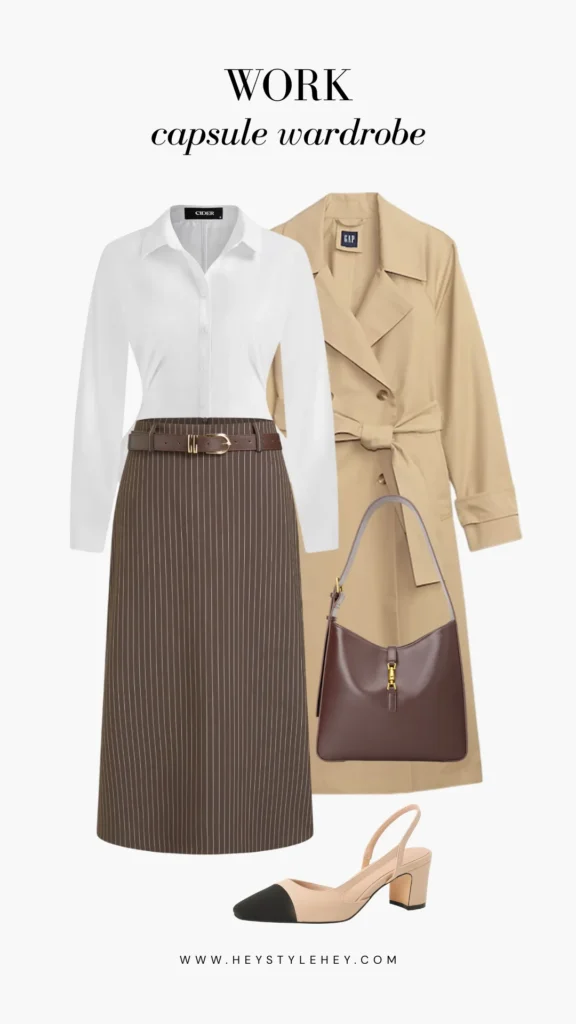 work capsule wardrobe outfit ideas