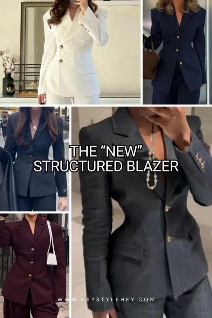 2026 fashion trend: structured blazer