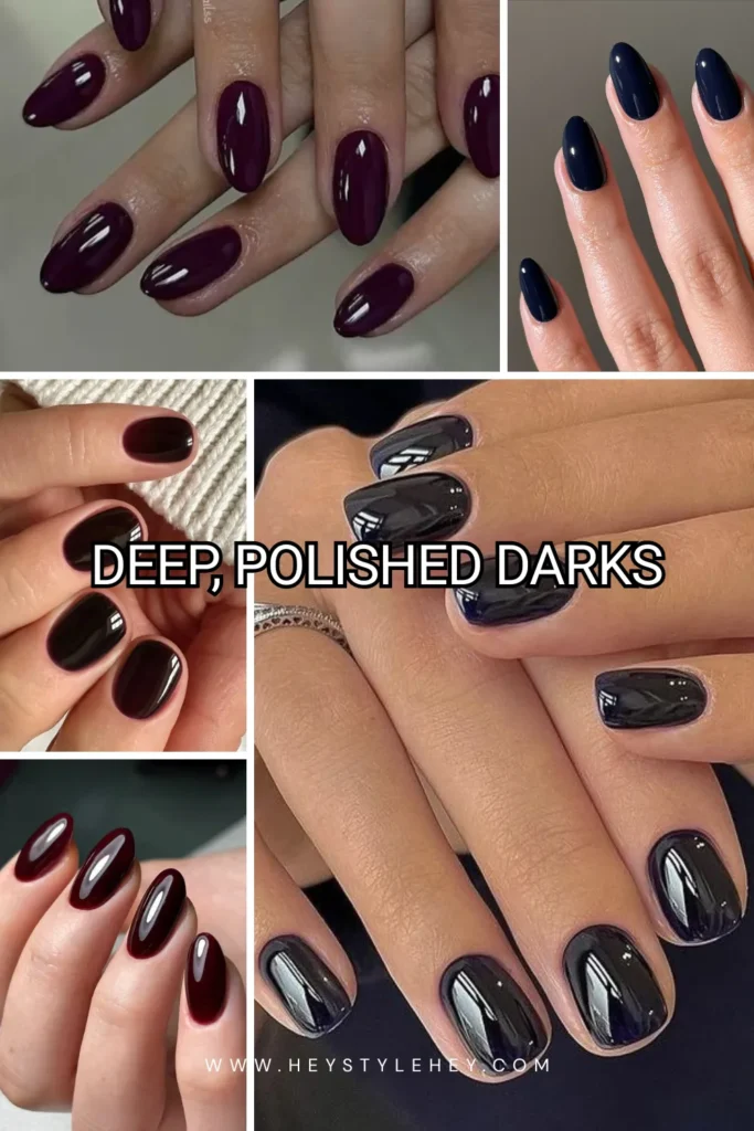 2026 nail trend: polished darks