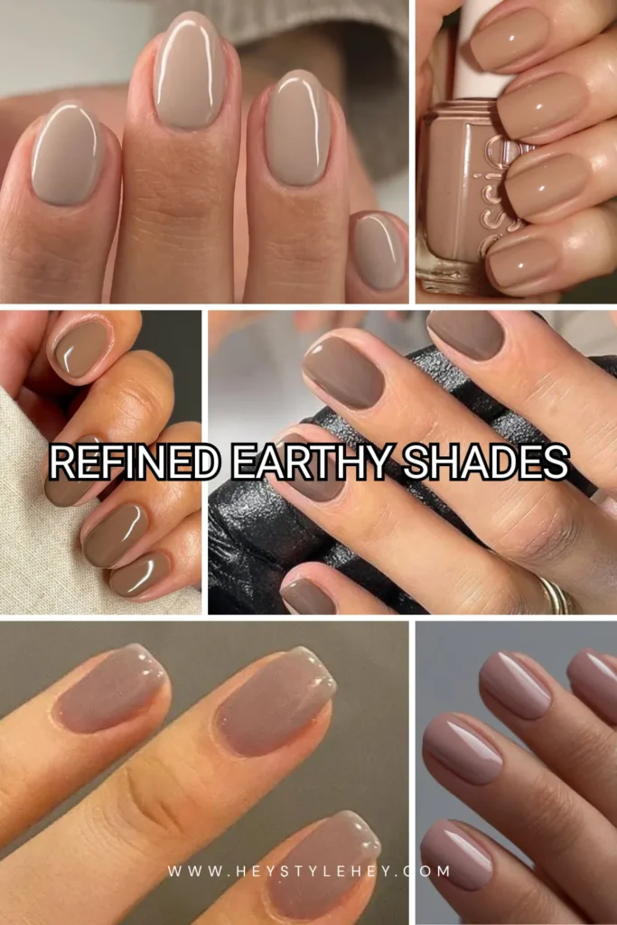 2026 nail trend: earthy shades