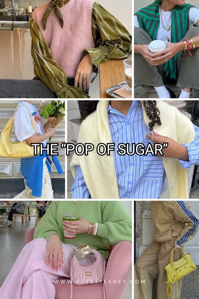 spring 2026 fashion trend: pop of sugar