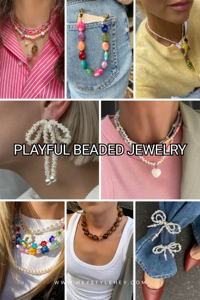 spring 2026 fashion trend: beaded jewelry