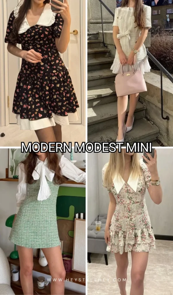 easter church outfits - modest mini dress