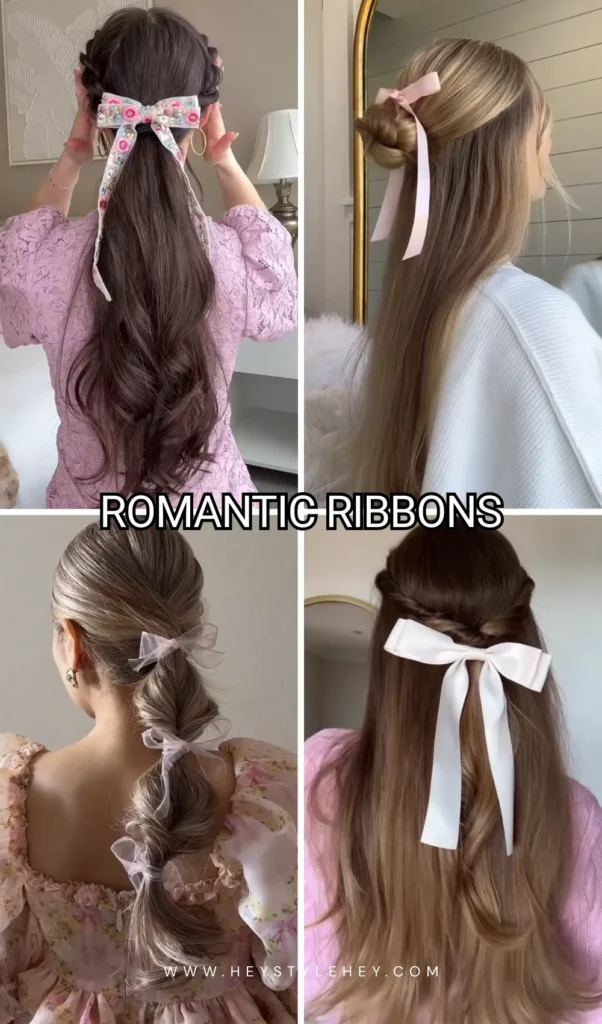 easter hairstyles - ribbons