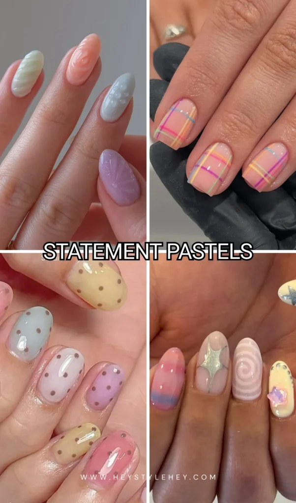 pastel nails - statement