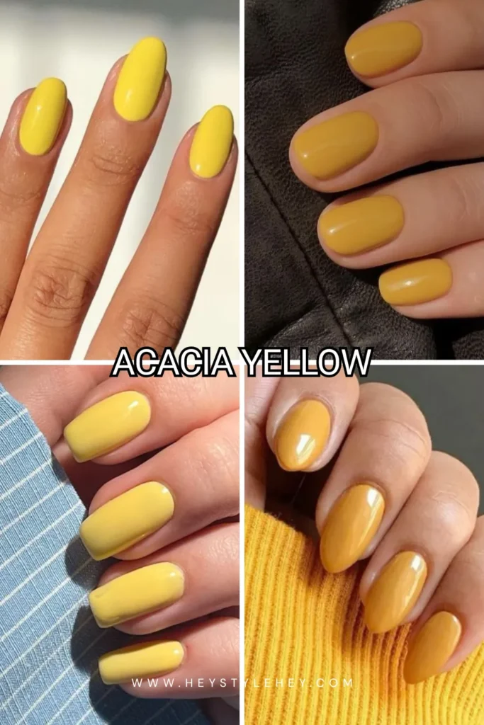 spring nail colors - acacia yellow