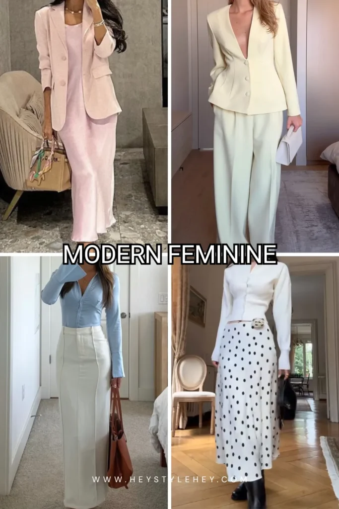 spring work outfits - modern feminine