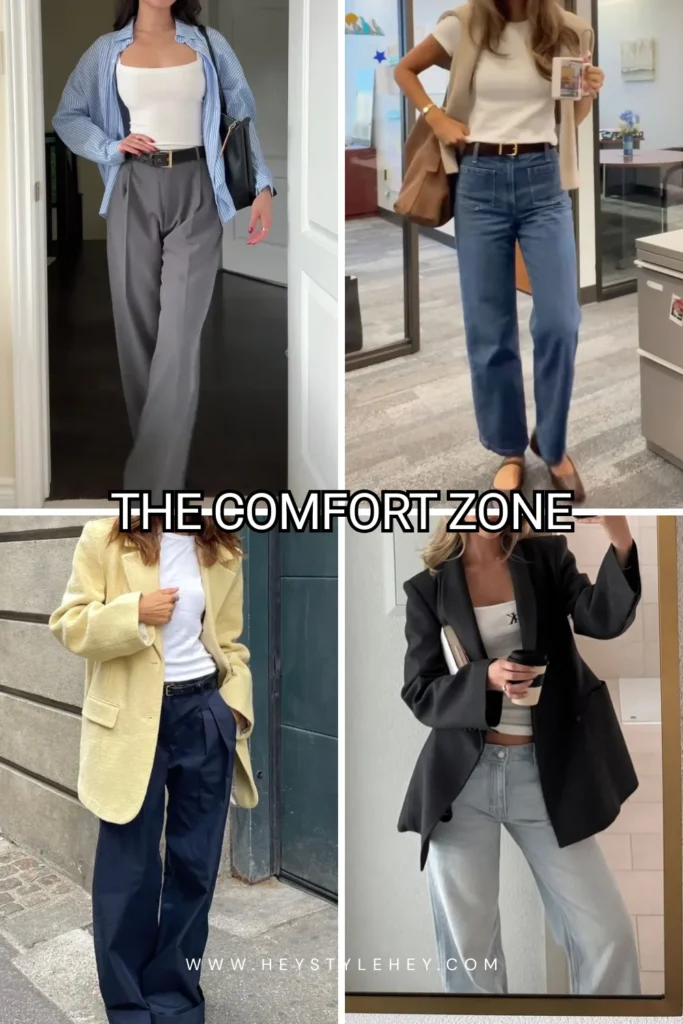 spring work outfits - comfort zone