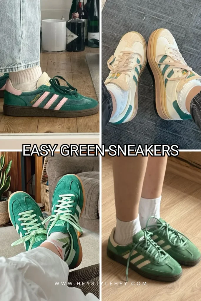 st. patricks day outfits - green sneakers