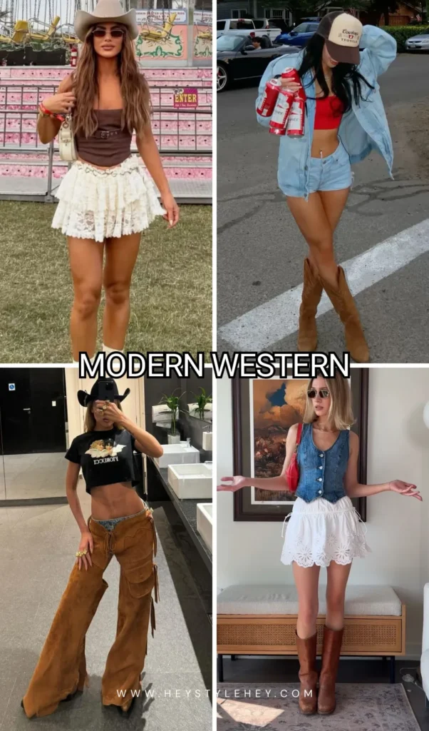 Coachella outfit ideas - modern western