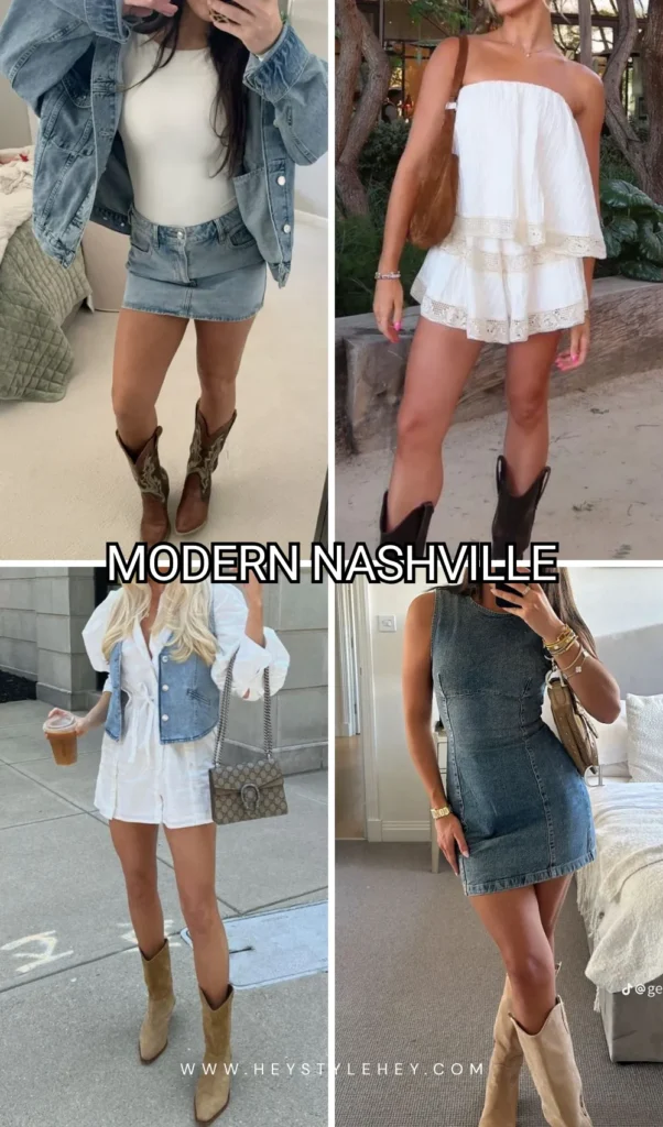country concert outfit ideas - modern Nashville