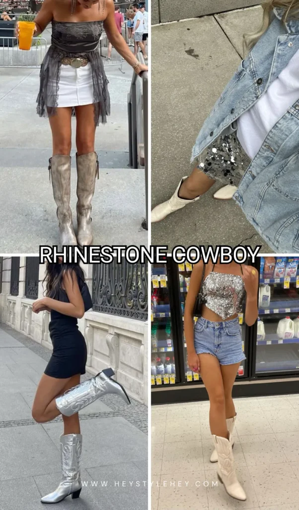 country concert outfit ideas - rhinestone cowboy