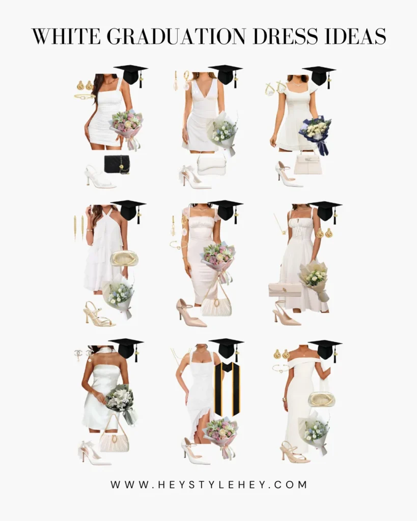 white graduation dress ideas