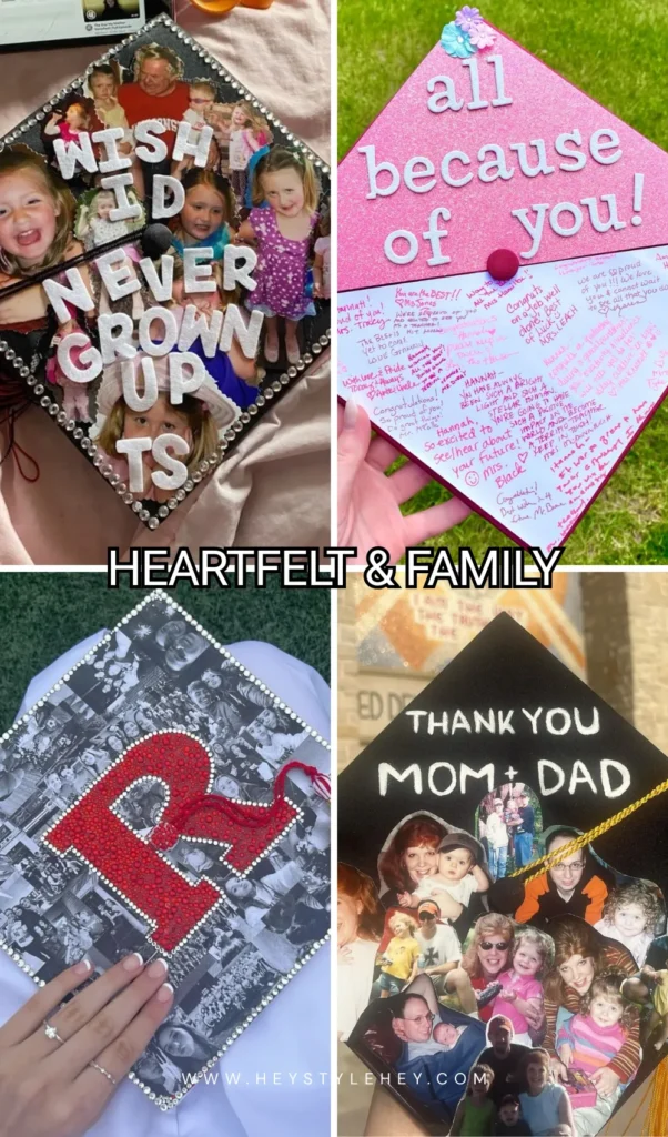 graduation cap designs - heartfelt
