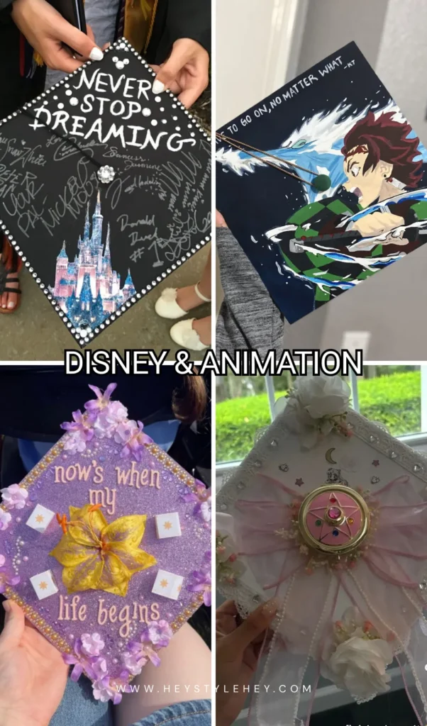graduation cap designs - animation