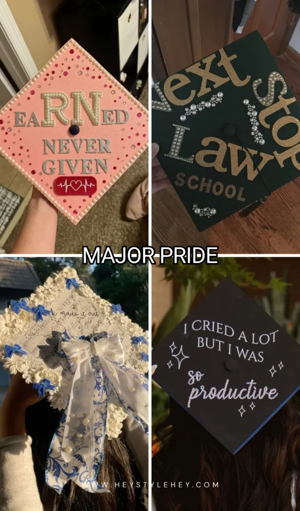 graduation cap designs - major
