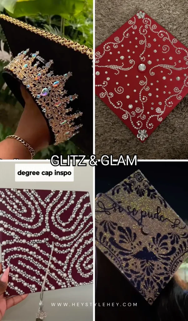 graduation cap designs - glitz