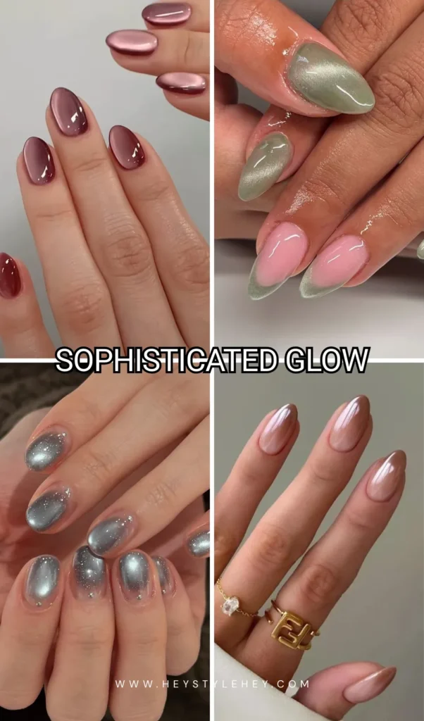 graduation nail ideas - glow
