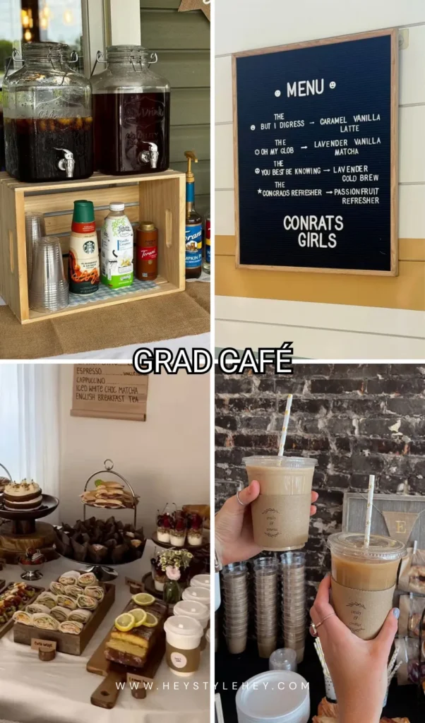 graduation party theme - grad cafe