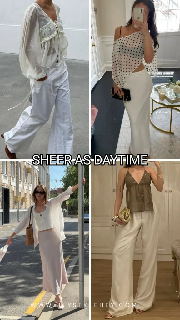 summer 2026 fashion trends - sheer as daytime