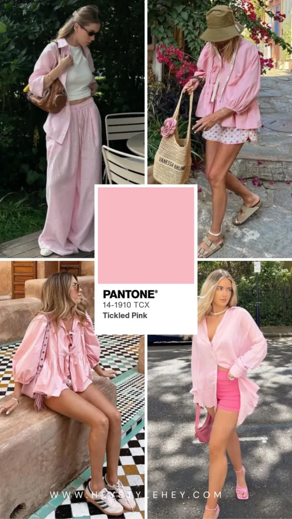 summer color trends 2026 - tickled pink