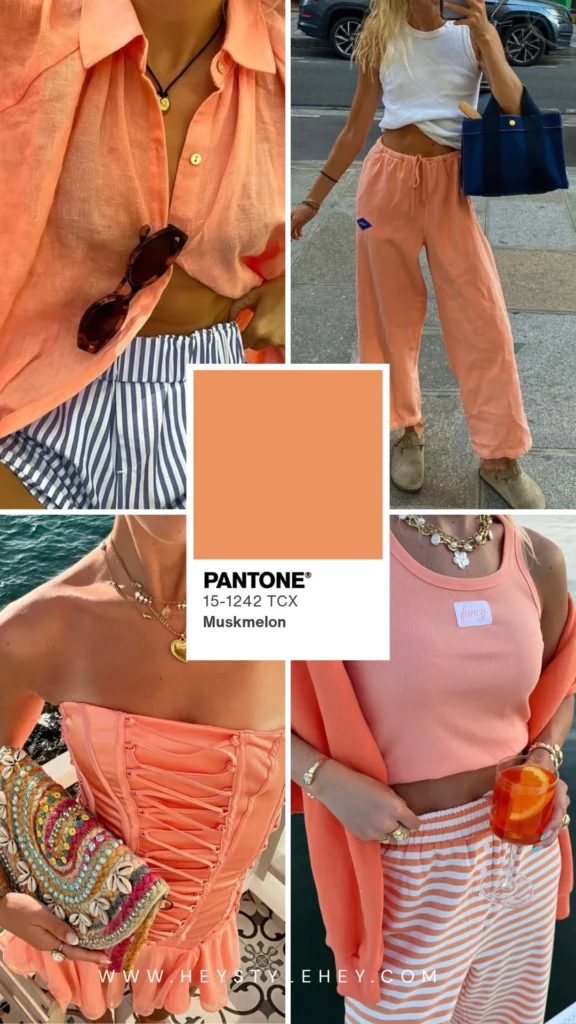 summer color trends 2026 - muskmelon