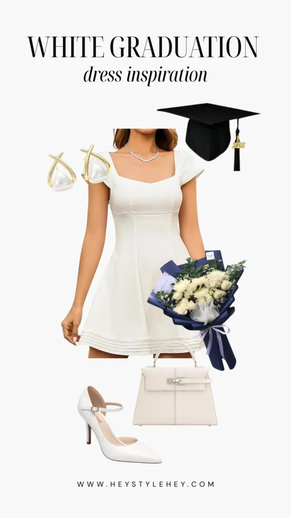 white graduation dress ideas