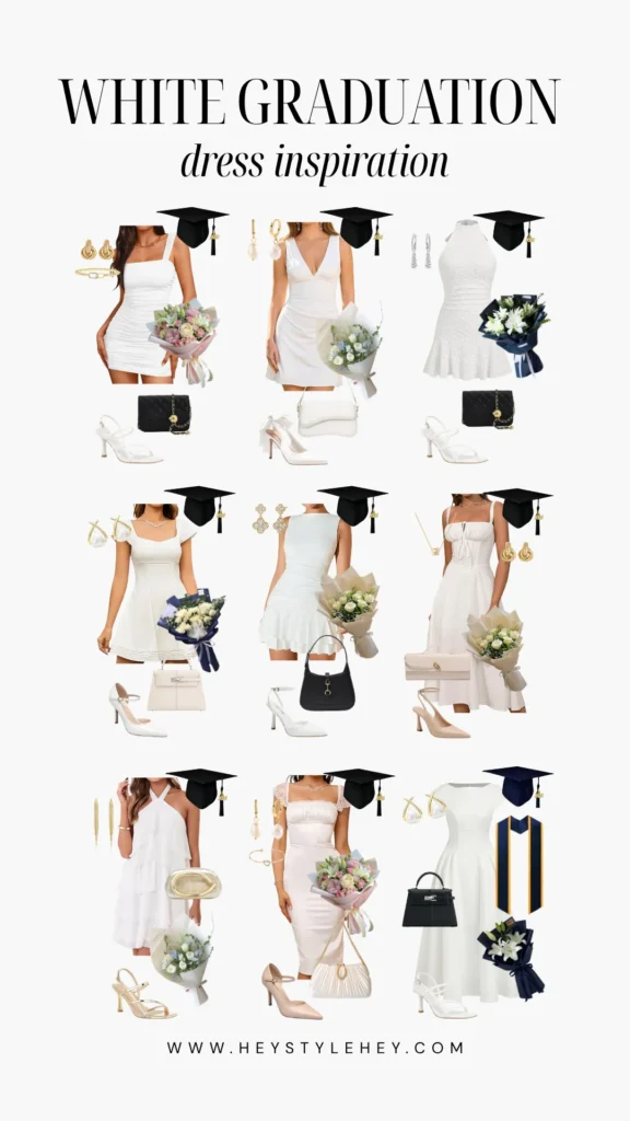 white graduation dress ideas