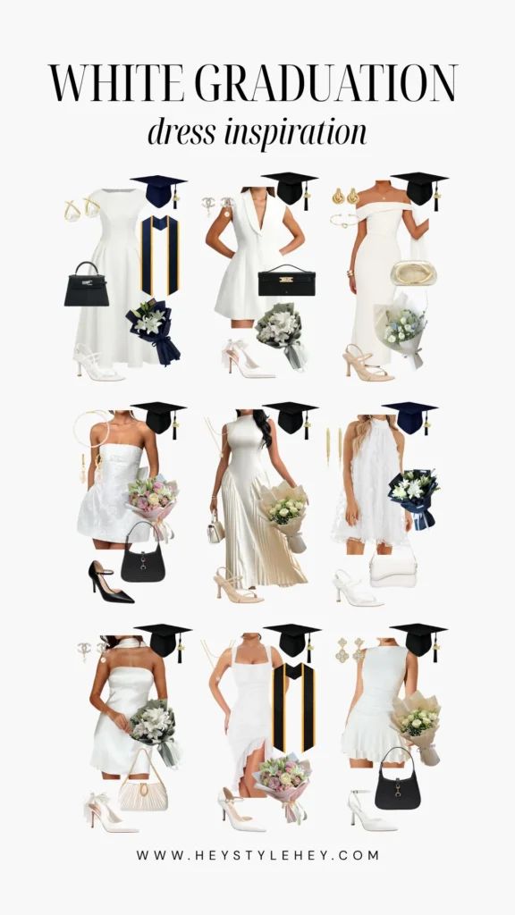 white graduation dress ideas